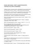 ECON 1500 EXAM 1 PART 3 QUESTIONS WITH VERIFIED ACCURATE ANSWERS
