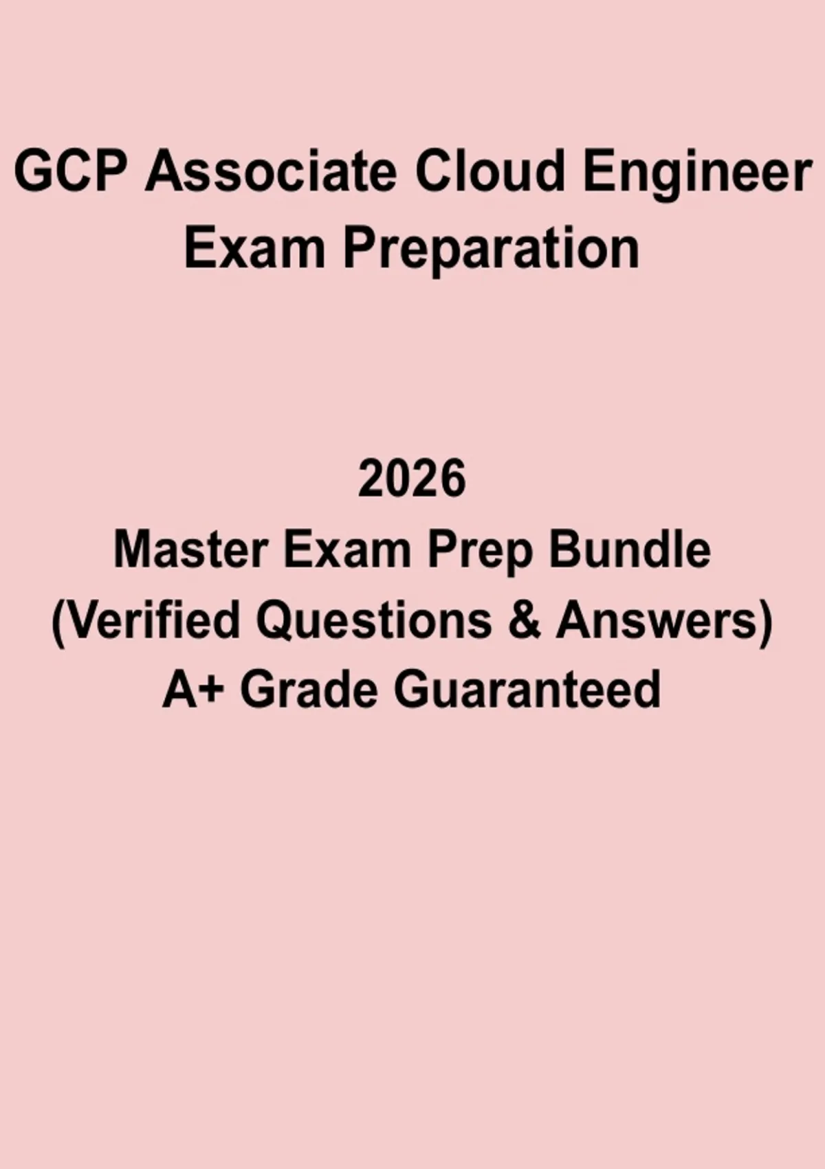 GCP Associate Cloud Engineer Exam Prep PDF | Google Cloud ACE Study ...