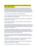 OMSA MAIN EXAMINATION 2026 SET QUESTIONS AND SOLUTIONS RATED