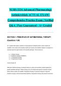 NURS 5334 Advanced Pharmacology Antimicrobials ACTUAL EXAM &vert; Comprehensive Practice Exam &vert; Verified Q&A &vert; Pass Guaranteed - A&plus; Graded