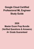 Google Cloud Certified Professional ML Engineer Study Guide PDF &vert; Exam Prep & Practice