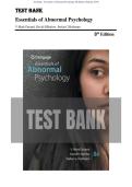 Test Bank - Essentials of Abnormal Psychology 8th Edition &lpar;Durand&comma; 2019&rpar;&comma; Chapter 1-14&vert; All Chapters