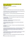 NUR 233 CORE EXAM 2026 TEST QUESTIONS AND SOLUTIONS RATED