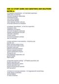 NUR 233 STUDY GUIDE 2026 QUESTIONS AND SOLUTIONS RATED