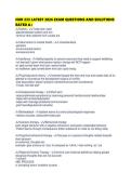 NUR 233 LATEST 2026 EXAM QUESTIONS AND SOLUTIONS RATED