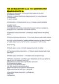 NUR 233 EVALUATION EXAM 2026 QUESTIONS AND SOLUTIONS RATED