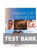 TEST BANK FOR Maternal Child Nursing Care&comma; 7th Edition by Shannon E&period; Perry&comma; Marilyn J&period; Hockenberry&comma; and Deitra Leonard Lowdermilk ISBN&colon; 9780323776714 COMPLETE GUIDE ALL CHAPTERS COVERED 100&percnt; VERIFIED A&plus; GRADE ASSURED &excl;&excl;&excl;&excl;&excl;NEW LATEST UPDATE&excl;&excl;&excl;&excl;&excl;
