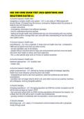 HSC 300 CORE EXAM TEST 2026 QUESTIONS AND SOLUTIONS RATED 