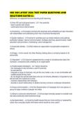 HSC 300 LATEST 2026 TEST PAPER QUESTIONS AND SOLUTIONS RATED