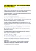 HSC 300 COMPREHENSIVE EXAM 2026 QUESTIONS AND SOLUTIONS RATED