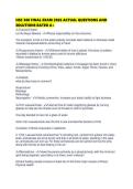 HSC 300 FINAL EXAM 2026 ACTUAL QUESTIONS AND SOLUTIONS RATED