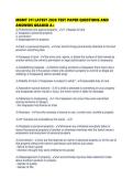 MGMT 311 LATEST 2026 TEST PAPER QUESTIONS AND ANSWERS GRADED 
