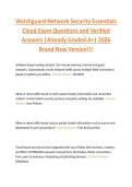 Watchguard Network Security Essentials  Cloud Exam Questions and Verified  Answers &vert;Already Graded A&plus;&vert; 2026  Brand New Version&excl;&excl;&excl; 