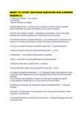 MGMT 311 LATEST 2026 EXAM QUESTIONS AND ANSWERS GRADED 