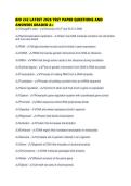 BIO 242 LATEST 2026 TEST PAPER QUESTIONS AND ANSWERS GRADED