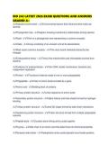 BIO 242 LATEST 2026 EXAM QUESTIONS AND ANSWERS GRADED