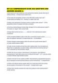 BIO 242 COMPREHENSIVE EXAM 2026 QUESTIONS AND ANSWERS GRADED