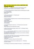 MBA 703 FINAL EXAM 2026 ACTUAL QUESTIONS AND ANSWERS GRADED 