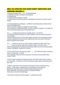 MBA 703 UPDATED 2026 EXAM SCRIPT QUESTIONS AND ANSWERS GRADED 