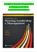Test Bank for Essentials of Nursing Leadership & Management&comma; 7th Edition by Weiss &vert; Verified Chapters 1-16 &vert; Instant PDF Download