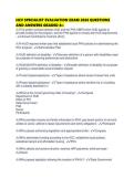 HCV SPECIALIST EVALUATION EXAM 2026 QUESTIONS AND ANSWERS GRADED