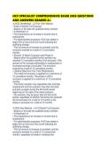HCV SPECIALIST COMPREHENSIVE EXAM 2026 QUESTIONS AND ANSWERS GRADED