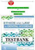 Test Bank for Ethics and Law in Dental Hygiene 4th Edition by Kristin Minihan-Anderson &ndash; Instant PDF Download