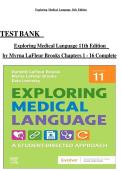Test Bank for Exploring Medical Language 11th Edition by Myrna LaFleur Brooks &ndash; Instant PDF Download