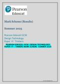 Pearson Edexcel GCSE in Design and Technology &lpar;Level 1&sol;2&rpar; &ndash; Component 1 Timbers Questions June 2025