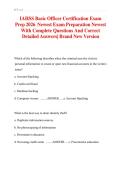 IAHSS Basic Officer Certification Exam  Prep 2026 Newest Exam Preparation Newest  With Complete Questions And Correct  Detailed Answers&vert; Brand New Version