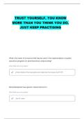 PTCE PRACTICE QUESTIONS WITH CORRECT ANSWERS
