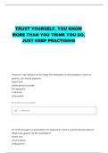 PTCE REVIEW QUESTIONS WITH CORRECT ANSWERS