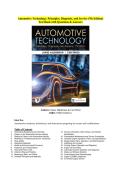Automotive Technology Test Bank &lpar;7th Edition&rpar; &ndash; Halderman & Ward &vert; Exam Questions with Verified Answers