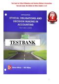 Test bank for Ethical Obligations and Decision-Making in Accounting&colon; Text and Cases&comma; 6th Edition by Mintz Chapter 1 to 8 complete