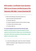 BICSI Installer 1 Certification Exam Questions  With Correct Answers &lpar;Verified Answers&rpar; Plus  Rationales 2026 Q&A &vert; Instant Download Pdf 