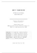 NSE111 EXAM REVIEW &vert; 143 QUESTIONS AND ANSWERS &vert; RATED 100&percnt; CORRECT&period;