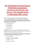 RN ATI Pediatric Proctored Exam &  NURS 6541 Comprehensive  Assessment with questions  and  answers  with rationales&sol;graded  A&plus;&sol;2026 update&sol;100&percnt; correct