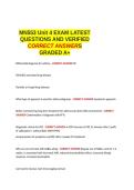 MN553 Unit 4 EXAM LATEST QUESTIONS AND VERIFIED CORRECT ANSWERS GRADED A&plus; 100- GUARANTEED PASS&period;