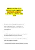 MN553 Unit 7 Practice Questions AND VERIFIED CORRECT ANSWERS GRADED A&plus; 100- GUARANTEED PASS&period;