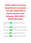 RN ATI Capstone Proctored  Comprehensive Assessment  Test Exam Study Guide &  Practice Questions with  Rationales &lpar;2025&ndash;2026&rpar; &vert;  NCLEX-Style Review