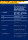 BAYLOR BUSINESS 1350 EXAM 1 QUESTIONS & DETAILED COMPLETE SOLUTIONS
