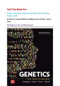 Full Test Bank For Genetics&colon; From Genes To Genomes 7th Edition Unknown Binding &ndash; October 1&comma; 2020 By Leland H&period; Hartwell&comma; Michael L Goldberg&comma; Janice A Fischer &comma; Leroy E Hood All Chapters 1-24 &vert; Verified Answers