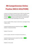 RN Comprehensive Online  Practice 2023 A SOLUTIONS