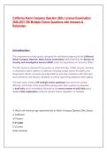 California Alarm Company Operator &lpar;QAL&rpar; License Examination  2026-2027 250 Multiple-Choice Questions with Answers &  Rationales 