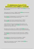CT Administrators Exam ACTUAL  QUESTIONS AND CORRECT ANSWERS