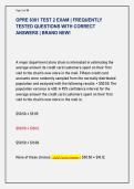 OPRE 6301 TEST 2 EXAM &vert; FREQUENTLY  TESTED QUESTIONS WITH CORRECT  ANSWERS &vert; BRAND NEW&excl;