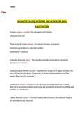 Finance Exam Questions and Answers &ndash; Comprehensive Guide with Illustrations&comma; 2026 &ndash; Complete Practice Material