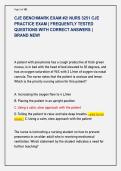 CJE BENCHMARK EXAM &num;2&sol; NURS 3251 CJE  PRACTICE EXAM &vert; FREQUENTLY TESTED  QUESTIONS WITH CORRECT ANSWERS &vert;  BRAND NEW&excl; 