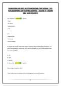 RASMUSSEN NUR 2502 MULTIDIMENSIONAL CARE 3 EXAM  &vert; ACTUAL QUESTIONS AND VERIFIED ANSWERS &vert; GRADED A&plus; &vert;BRAND NEW 2026 UPDATE&excl;&excl;&excl;&excl;