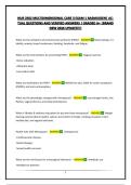 NUR 2502 MULTIDIMENSIONAL CARE 3 EXAM 1 RASMUSSEN&vert; ACTUAL QUESTIONS AND VERIFIED ANSWERS &vert; GRADED A&plus; &vert;BRAND NEW 2026 UPDATE&excl;&excl;&excl;&excl;